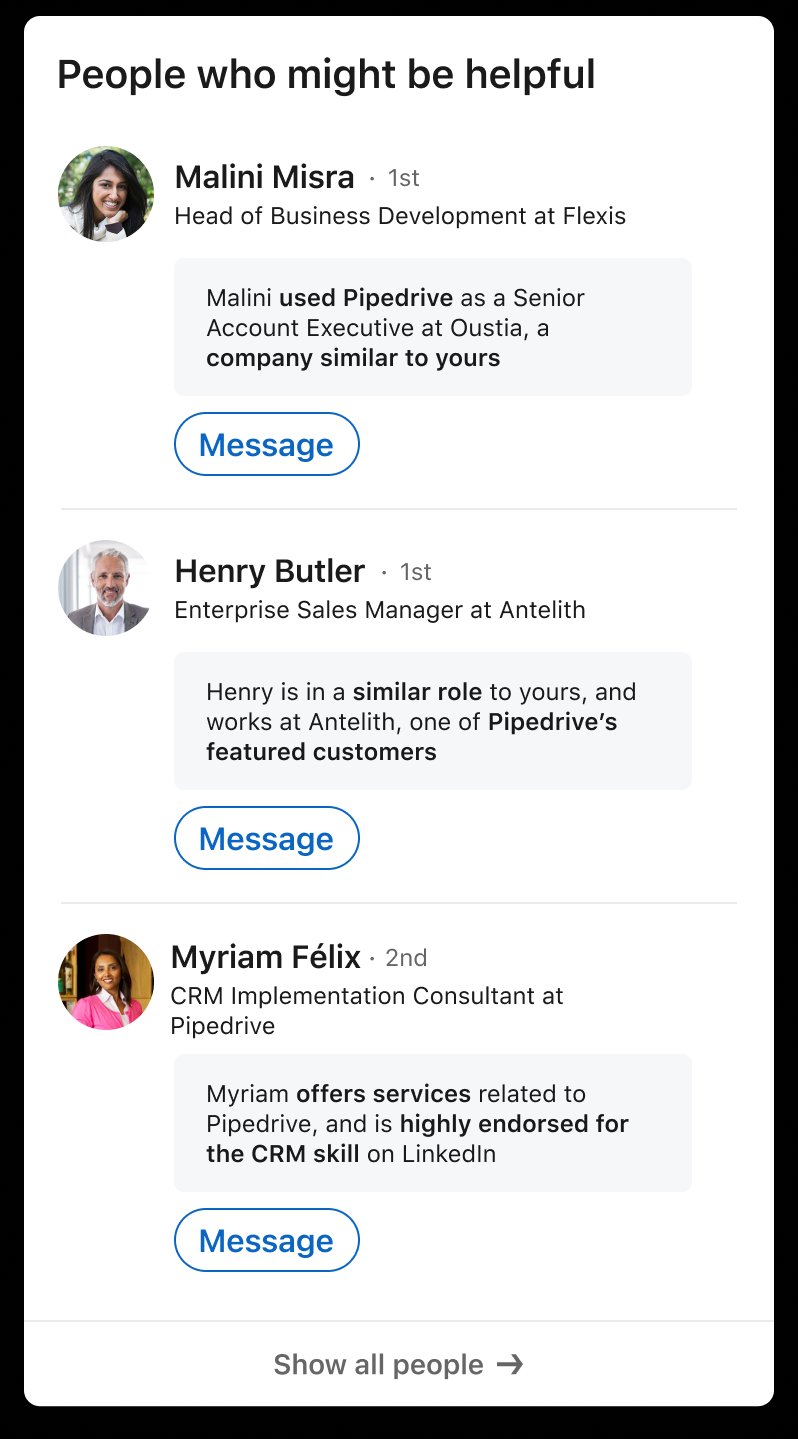 UXR finding: People who might be helpful module confused users