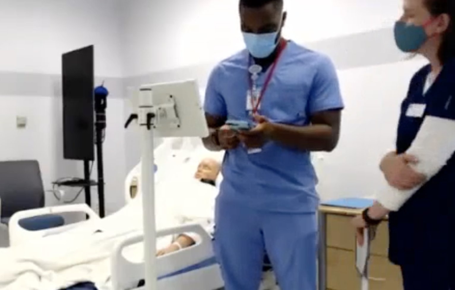 User testing session with clinical staff